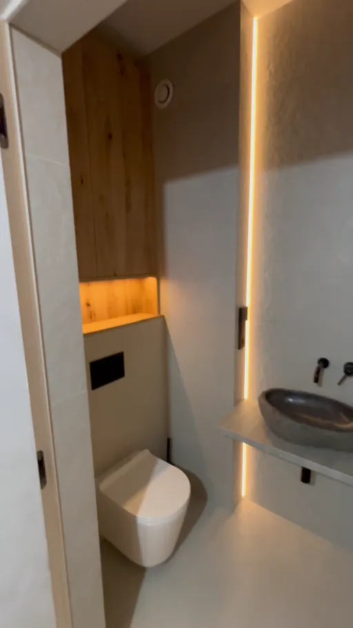 Łazienka z oświetleniem LED